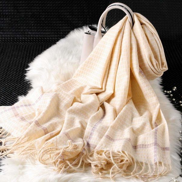 new thickened warm double side in autumn and winter 2020 cashmere like women's printed fringes plaid scarf, Blue;black
new thickened warm double side in autumn and winter 2020 cashmere like women's printed fringes plaid scarf, Blue;black