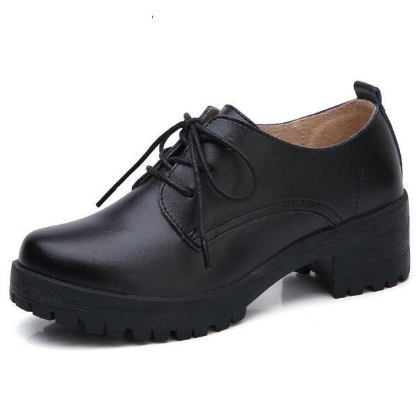 dress shoes thick heels causal women round toe platform pumps autumn spring genuine leather lace up ladies xkd7085, Black
dress shoes thick heels causal women round toe platform pumps autumn spring genuine leather lace up ladies xkd7085, Black
