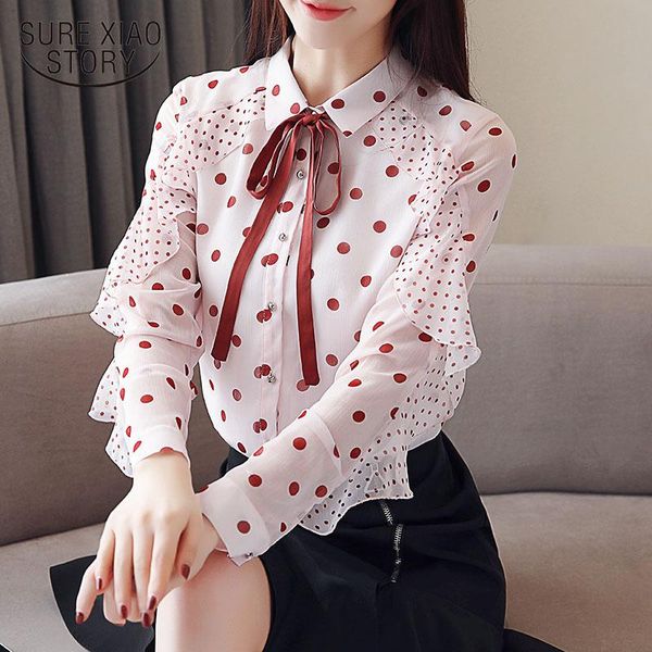 women's blouses & shirts women blouse 2021 fashion chiffon womens and long sleeves causal polka dot feminine blusas 2069 50, White
women's blouses & shirts women blouse 2021 fashion chiffon womens and long sleeves causal polka dot feminine blusas 2069 50, White