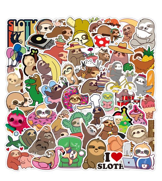 50pcs/lot wholesale cartoon cute sloth stickers waterproof no-duplicate sticker for kids toys notebook skateboard bottle car decals
50pcs/lot wholesale cartoon cute sloth stickers waterproof no-duplicate sticker for kids toys notebook skateboard bottle car decals