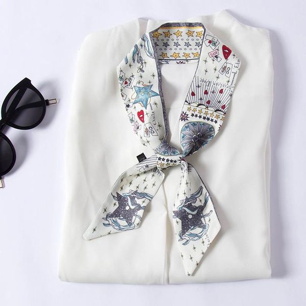 scarves small scarf spring imitation silk ribbon bag multi-purpose women's decorative hair band double-sided printing wrist streamer, Blue;gray
scarves small scarf spring imitation silk ribbon bag multi-purpose women's decorative hair band double-sided printing wrist streamer, Blue;gray