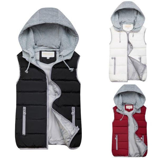 women's vests 2021 autumn winter women solid loose vest jacket cotton padded windproof warm waistcoat coat gilet, Black;white
women's vests 2021 autumn winter women solid loose vest jacket cotton padded windproof warm waistcoat coat gilet, Black;white