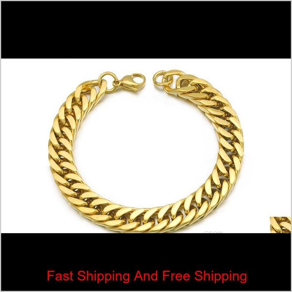 gold plated stainless steel bracelets curb cuban chain mens jewellery fashion, 8.7" long,10mm wide,wholesale shipping,wb003 9gwy9 a9mgv, Golden;silver
gold plated stainless steel bracelets curb cuban chain mens jewellery fashion, 8.7" long,10mm wide,wholesale shipping,wb003 9gwy9 a9mgv, Golden;silver