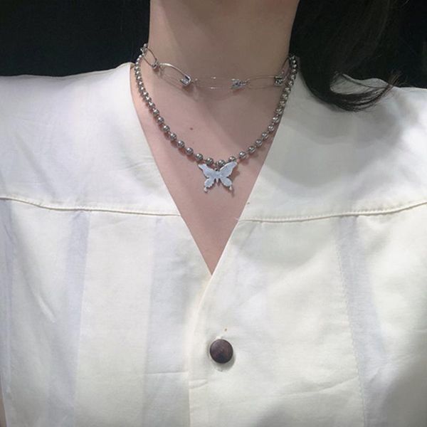 chains 2021 butterfly white necklace for women handcuffs pendant clavicle neck chain female jewelry choker, Silver
chains 2021 butterfly white necklace for women handcuffs pendant clavicle neck chain female jewelry choker, Silver