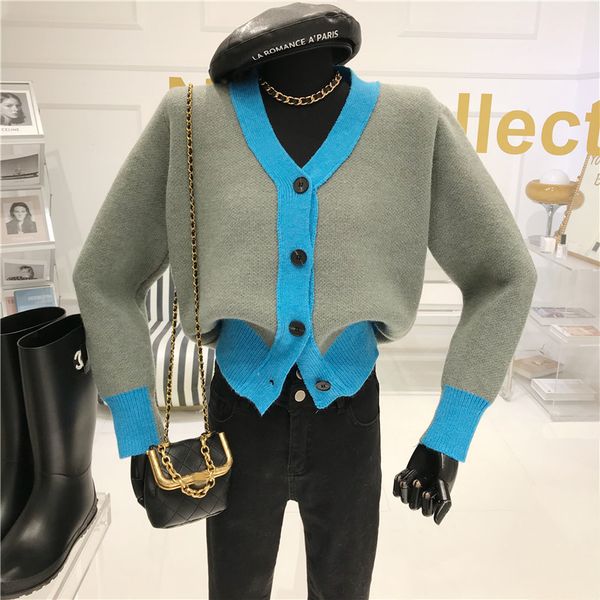 mesh correspondence female cardigan temper simple v-neck jacket with single breasted yl38, White;black
mesh correspondence female cardigan temper simple v-neck jacket with single breasted yl38, White;black