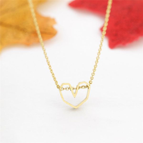 pendant necklaces drop minimalist heart couple necklace gold women bohemian jewelry stainless steel chain engagement gift, Silver
pendant necklaces drop minimalist heart couple necklace gold women bohemian jewelry stainless steel chain engagement gift, Silver