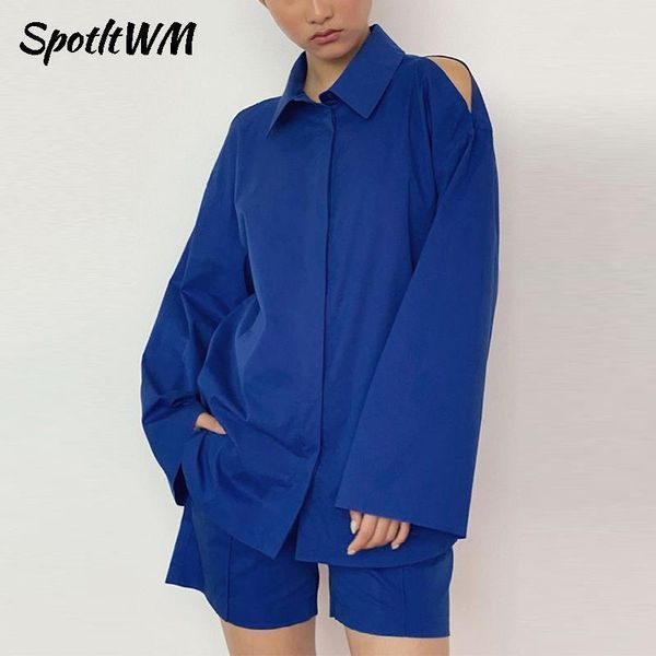 women's tracksuits spotltwm cotton casual tracksuit women shorts suits streetwear short sleeve shirt loose drawstring mini two piece se, Gray
women's tracksuits spotltwm cotton casual tracksuit women shorts suits streetwear short sleeve shirt loose drawstring mini two piece se, Gray