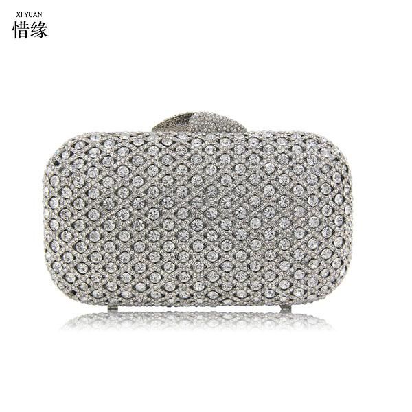 famous brands crystal diamond clutches casual female prom cocktail clutches bags college students ball clutch purse gold/silver
famous brands crystal diamond clutches casual female prom cocktail clutches bags college students ball clutch purse gold/silver