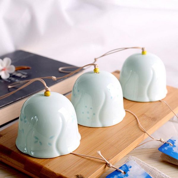 decorative objects & figurines pure white ceramic wind chime pendant handmade japanese blessing and car
decorative objects & figurines pure white ceramic wind chime pendant handmade japanese blessing and car