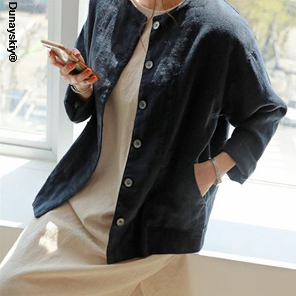 women's jackets 2021 summer fall jacket fashionable casual loose pockets outerwear short cotton and linen, Black;brown
women's jackets 2021 summer fall jacket fashionable casual loose pockets outerwear short cotton and linen, Black;brown