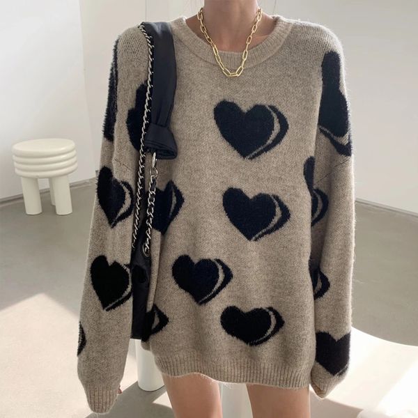 2021 new basic o-neck autumn woman's knitted jumper love heart sleeve ladies sweater casual long female pullovers for outwear bs0z, White;black
2021 new basic o-neck autumn woman's knitted jumper love heart sleeve ladies sweater casual long female pullovers for outwear bs0z, White;black