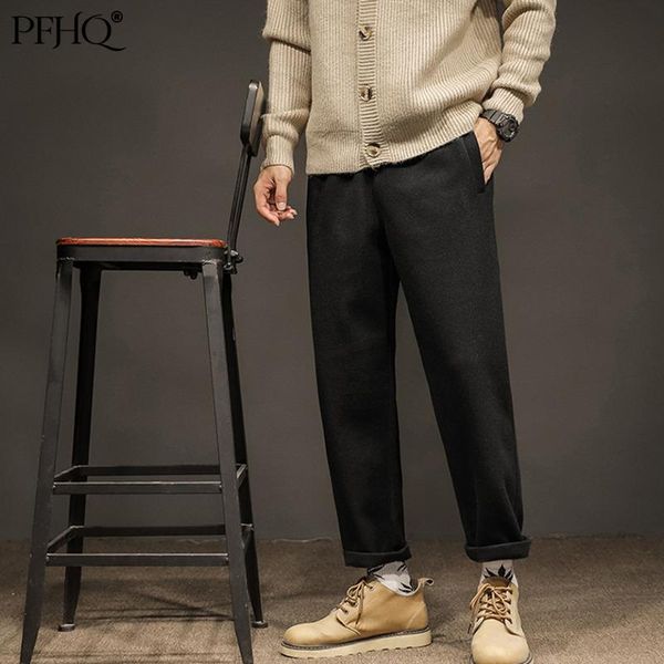 men's pants pfhq 2021 fashion loose pure color korean style trend straight woolen harem trousers autumn and winter 21e1133, Black
men's pants pfhq 2021 fashion loose pure color korean style trend straight woolen harem trousers autumn and winter 21e1133, Black