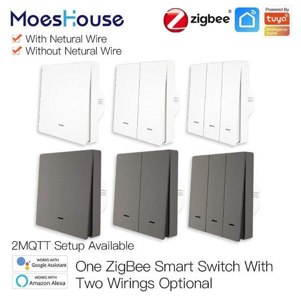 smart home control moeshouse light switch tuya zigbee no neutral wire capacitor needed life 2/3 way works with alexa google 2mqtt
smart home control moeshouse light switch tuya zigbee no neutral wire capacitor needed life 2/3 way works with alexa google 2mqtt