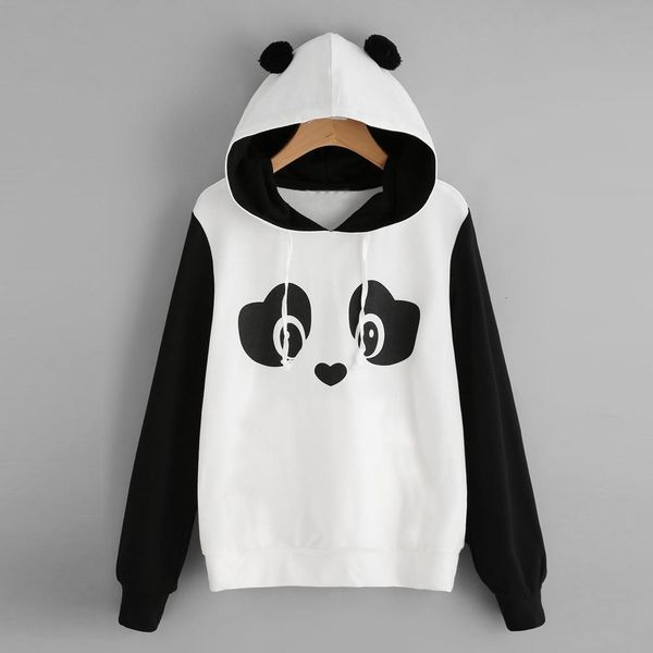38# women hoodies cute cartoon panda print pullover sweatshirt kawaii harajuku autumn hoodies ladies casual hair ball sweatshirt, Black
38# women hoodies cute cartoon panda print pullover sweatshirt kawaii harajuku autumn hoodies ladies casual hair ball sweatshirt, Black