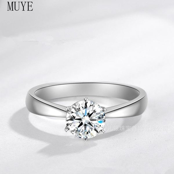 cluster rings muye 925 sterling silver inlay shiny 1 moissanite ring for women's engagement wedding jewelry valentine's day, Golden;silver
cluster rings muye 925 sterling silver inlay shiny 1 moissanite ring for women's engagement wedding jewelry valentine's day, Golden;silver