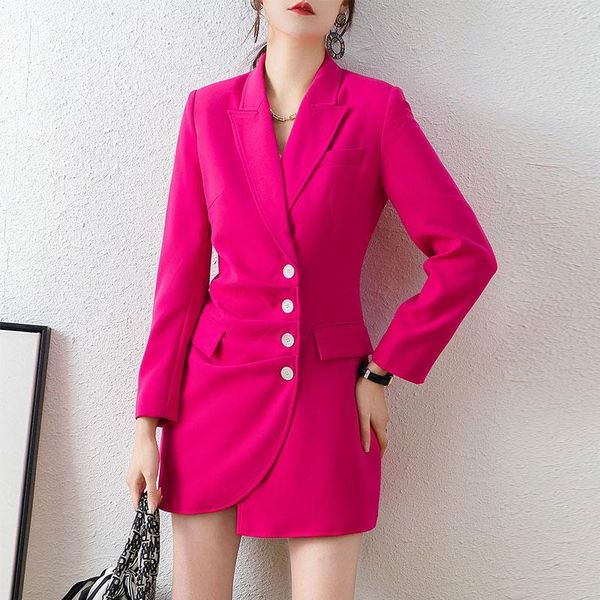 women's suits & blazers x-long casual blazer long sleeves single breasted female outerwear chic women fashion office coats jackets spr, White;black
women's suits & blazers x-long casual blazer long sleeves single breasted female outerwear chic women fashion office coats jackets spr, White;black