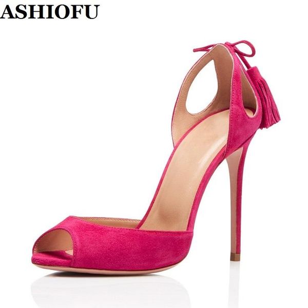 dress shoes ashiofu style handmade ladies stiletto heels sandals fringed&tassels slip-on party summer peep-toe fashion, Black
dress shoes ashiofu style handmade ladies stiletto heels sandals fringed&tassels slip-on party summer peep-toe fashion, Black