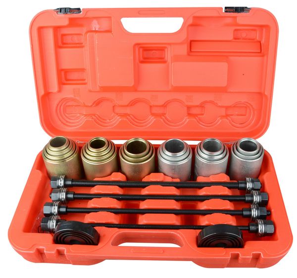 new 26pc universal press and pull sleeve kit tool bush bearing removal installation tool set bearing remover
new 26pc universal press and pull sleeve kit tool bush bearing removal installation tool set bearing remover