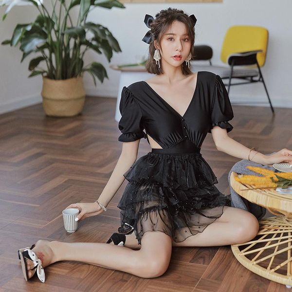 swimsuit bikini ladies swimwear women push up 2021 one piece suit female 2021 new black korea ins bathing solid spandex 
swimsuit bikini ladies swimwear women push up 2021 one piece suit female 2021 new black korea ins bathing solid spandex