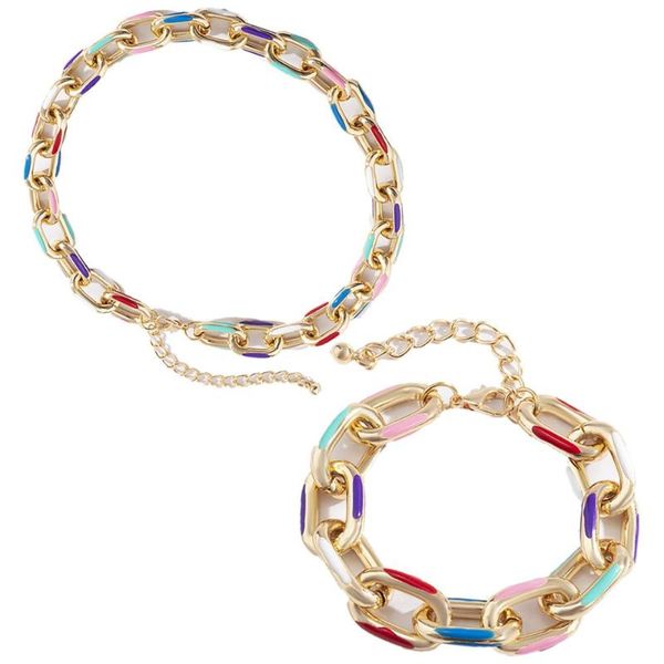 chains men couple bracelets gothic colorful punk hip hop short choker necklace printed clavicle necklaces, Silver
chains men couple bracelets gothic colorful punk hip hop short choker necklace printed clavicle necklaces, Silver