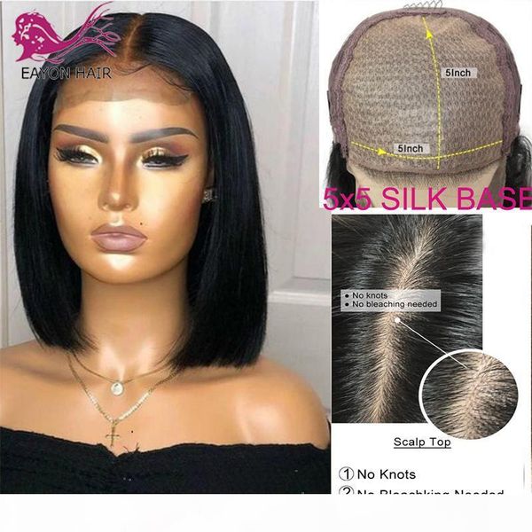 eayon 150% density silk base short bob lace front human hair wigs brazilian remy hair bob 5x5 scalp cut wig for women, Black;brown
eayon 150% density silk base short bob lace front human hair wigs brazilian remy hair bob 5x5 scalp cut wig for women, Black;brown