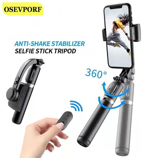 cell phone mounts & holders rotatable handheld gimbal stabilizer outdoor holder wireless selfie stick adjustable stand for huawei
