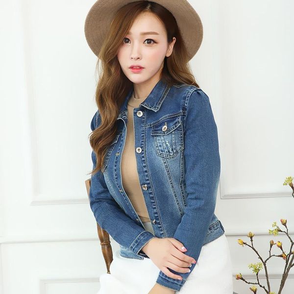 fall plus size slim denim jacket women short wild loose korean long-sleeved trend cool coat female women's jackets, Black;brown
fall plus size slim denim jacket women short wild loose korean long-sleeved trend cool coat female women's jackets, Black;brown