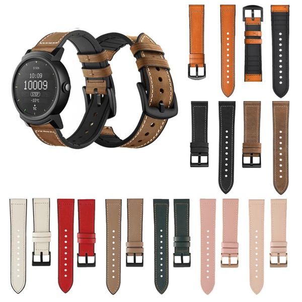 watch bands 20mm leather silicone band strap for ticwatch 2/ticwatch e replacement correa wrist bracelet straps 22mm, Black;brown
watch bands 20mm leather silicone band strap for ticwatch 2/ticwatch e replacement correa wrist bracelet straps 22mm, Black;brown