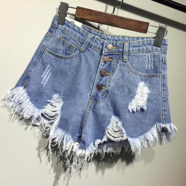 new collection summer casual denim women shorts high waists bont executed leg openings plus size gerafeld gat short ripped jeans, Blue
new collection summer casual denim women shorts high waists bont executed leg openings plus size gerafeld gat short ripped jeans, Blue