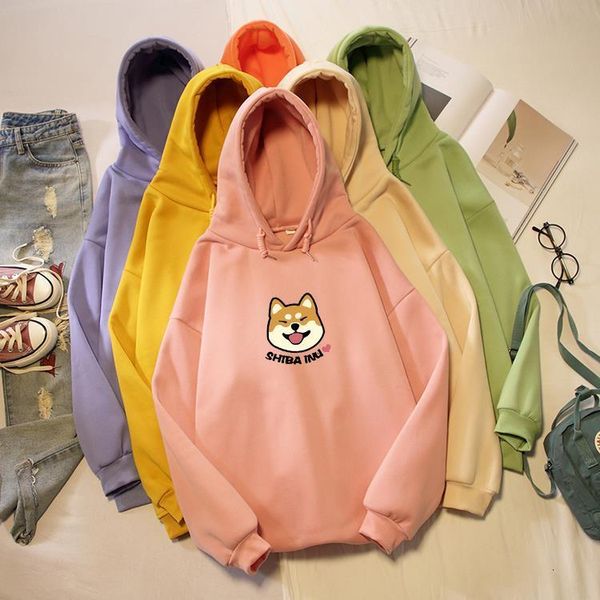 women harajuku hoodies winter kawaii cute japanese shiba inu graphic pullover kpop sweatshirts moletom sudadera mujer oversized, Black
women harajuku hoodies winter kawaii cute japanese shiba inu graphic pullover kpop sweatshirts moletom sudadera mujer oversized, Black