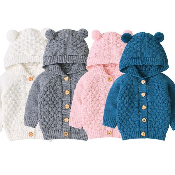 cardigan autumn cute ear toddler baby kid boy girl sweater hooded knitted clothes warm solid coat outerwear jacket, Blue
cardigan autumn cute ear toddler baby kid boy girl sweater hooded knitted clothes warm solid coat outerwear jacket, Blue