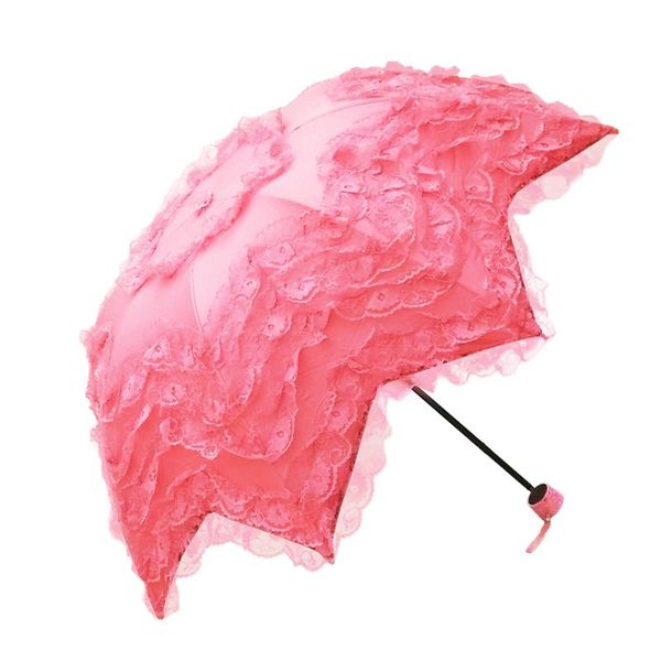 umbrellas multi-layer beautiful sun arched princess umbrella three folding sunshade black coating sunny rainy dual-use lace
umbrellas multi-layer beautiful sun arched princess umbrella three folding sunshade black coating sunny rainy dual-use lace