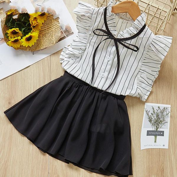 clothing sets baby girls clothes set 2021 brand summer kids sleeveless striped and shorts 2 pcs children 6 years, White
clothing sets baby girls clothes set 2021 brand summer kids sleeveless striped and shorts 2 pcs children 6 years, White