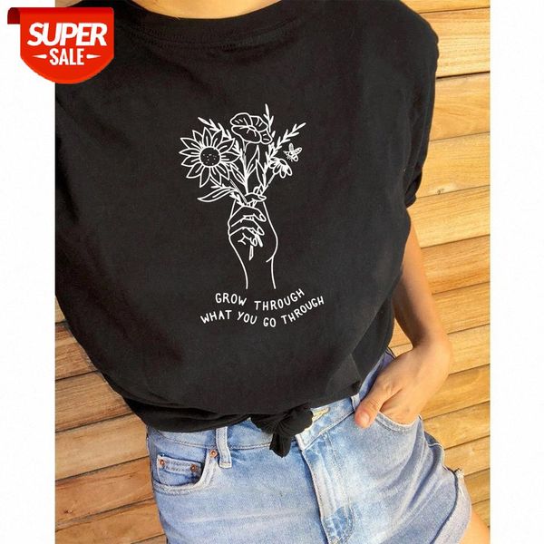 sunfiz yf summer grow through what you go through tee vintage flower print tee shirt women crewneck inspirational quote #ts9h, White
sunfiz yf summer grow through what you go through tee vintage flower print tee shirt women crewneck inspirational quote #ts9h, White