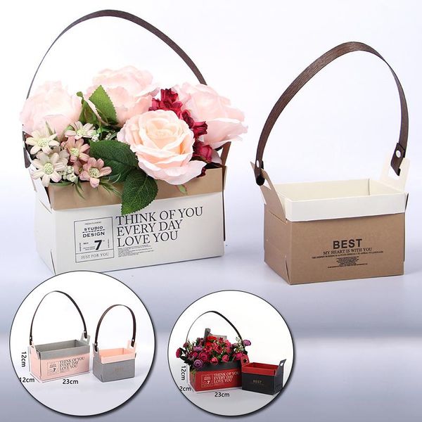 1pc double-sided letter printed flower packaging box with handle assorted color florist handy flower bags valentine's day supply
1pc double-sided letter printed flower packaging box with handle assorted color florist handy flower bags valentine's day supply