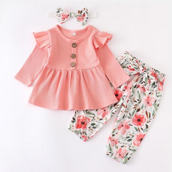 spring autumn newborn baby girl clothes set pink outfit long sleeve floral pants headband cute for infant toddler clothing, White
spring autumn newborn baby girl clothes set pink outfit long sleeve floral pants headband cute for infant toddler clothing, White