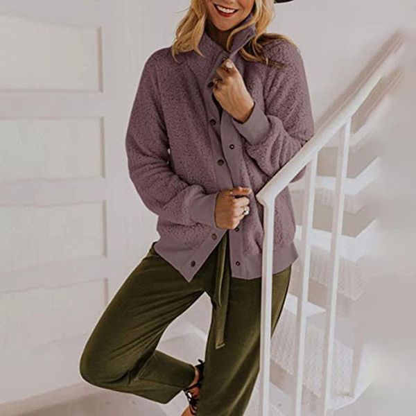 women's jackets fashion winter solid long sleeve plush sweater cardigan women sweaters coat button casual jacket female woman y, Black;brown
women's jackets fashion winter solid long sleeve plush sweater cardigan women sweaters coat button casual jacket female woman y, Black;brown