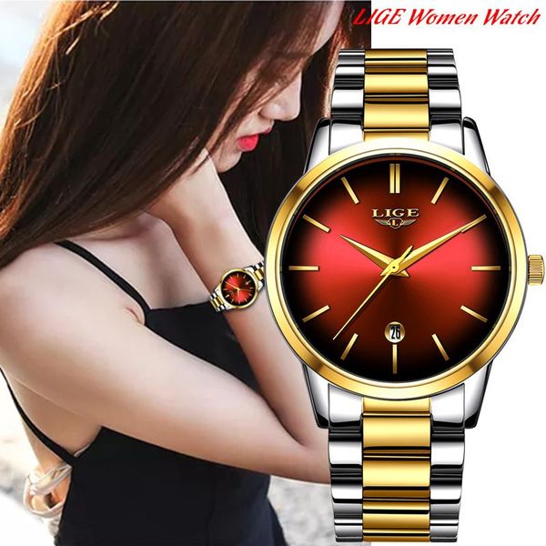 wristwatches fashion women quartz watch ladies lige stainless steel waterproof girl dress clock relogio feminino, Slivery;brown
wristwatches fashion women quartz watch ladies lige stainless steel waterproof girl dress clock relogio feminino, Slivery;brown