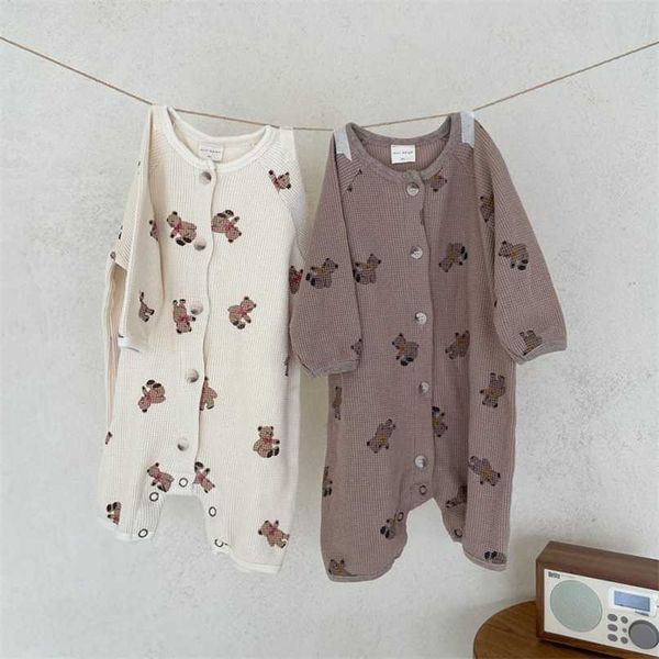 autumn baby boys clothes waffle cotton born rompers bear print jumpsuit long sleeve outfits girls 211011, Blue
autumn baby boys clothes waffle cotton born rompers bear print jumpsuit long sleeve outfits girls 211011, Blue