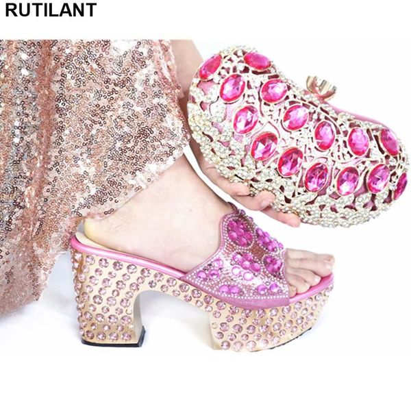 dress shoes fashion italian design matching shoe and bags set decorated with rhinestone luxury women designers block heel, Black
dress shoes fashion italian design matching shoe and bags set decorated with rhinestone luxury women designers block heel, Black