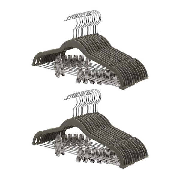 hangers & racks velvet - 20pcs closet organization with clips, non-slip texture ideal for skirts, pants, coats
hangers & racks velvet - 20pcs closet organization with clips, non-slip texture ideal for skirts, pants, coats
