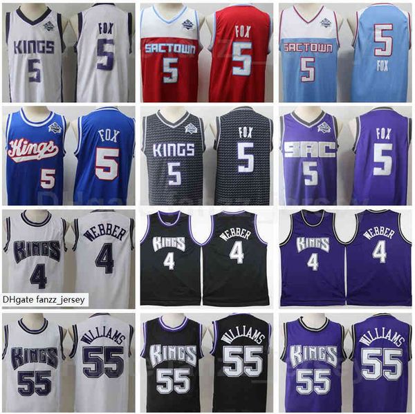 retro basketball chris webber jersey 4 vinatge jason williams 55 de aaron fox 5 embroidery and stitching black blue white purple red team, Black;red
retro basketball chris webber jersey 4 vinatge jason williams 55 de aaron fox 5 embroidery and stitching black blue white purple red team, Black;red