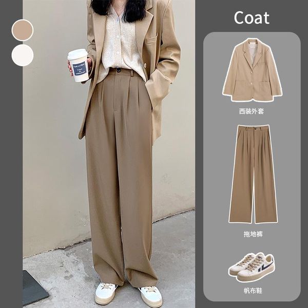 women's pants & capris the spring and autumn period straight easing drape of tall waist mop floor leisure small suit, Black;white
women's pants & capris the spring and autumn period straight easing drape of tall waist mop floor leisure small suit, Black;white