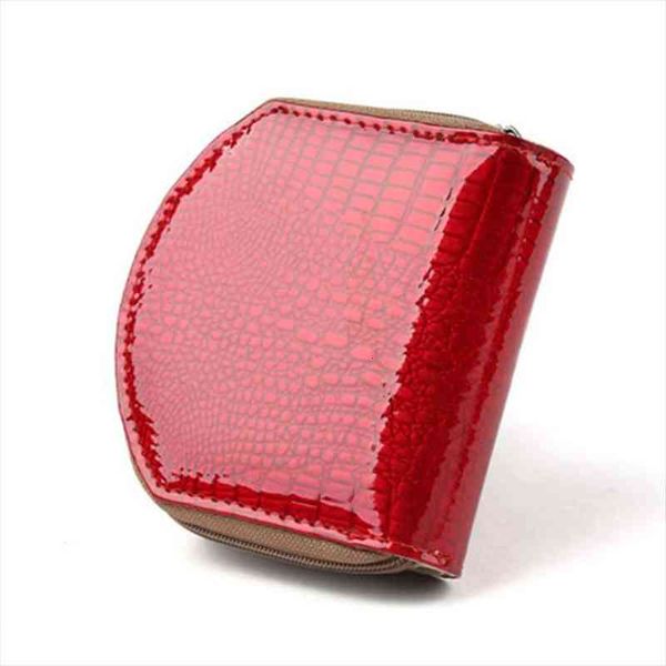 fashion womens bag genuine leather mini wallet zipper buckle semicircle purse card package, Red;black
fashion womens bag genuine leather mini wallet zipper buckle semicircle purse card package, Red;black