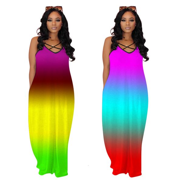 gradient color tie dye v-neck spaghetti strap maxi es new arrival summer 2021 women fashion casual clothes m85n, Black;gray
gradient color tie dye v-neck spaghetti strap maxi es new arrival summer 2021 women fashion casual clothes m85n, Black;gray
