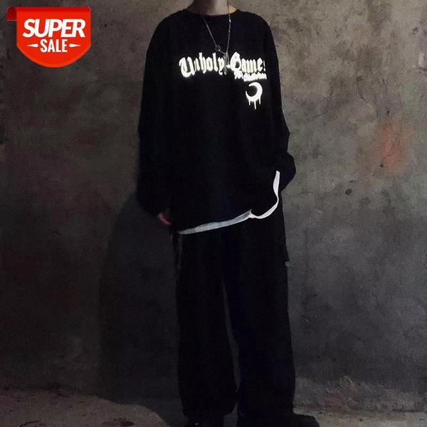women man streetwear oversized hooded moon graphic letter reflective sweatshirt pullover hoodies harajuku punk hip hop korean #x92o, White
women man streetwear oversized hooded moon graphic letter reflective sweatshirt pullover hoodies harajuku punk hip hop korean #x92o, White