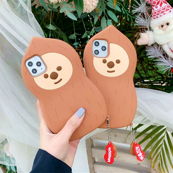 3d cute peanut shape phone case for iphone 12pro max 11 12 xs max xr x 7 8 plus funny cartoon peanut pendant soft silicone cover
3d cute peanut shape phone case for iphone 12pro max 11 12 xs max xr x 7 8 plus funny cartoon peanut pendant soft silicone cover