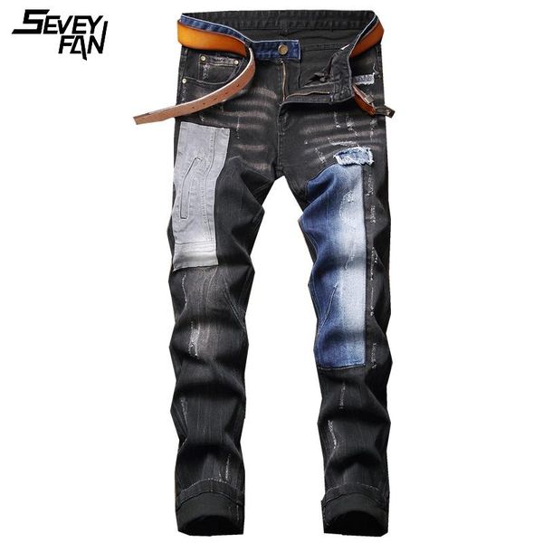 men's jeans 2021 ripped blue patchwork hip hop streetwear denim pants vintage washes harajuku fashion slim jean trousers
men's jeans 2021 ripped blue patchwork hip hop streetwear denim pants vintage washes harajuku fashion slim jean trousers