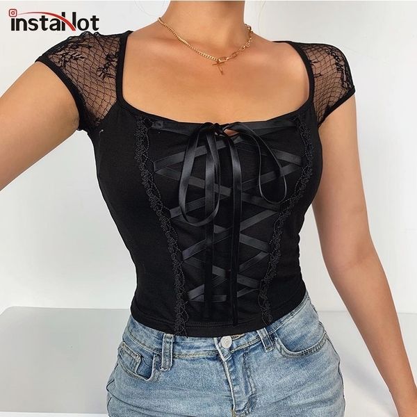instalace splice t shirt sleeveless women crop summer bandage bodycon t shirt casual gothic streetwear tee 210310, White
instalace splice t shirt sleeveless women crop summer bandage bodycon t shirt casual gothic streetwear tee 210310, White