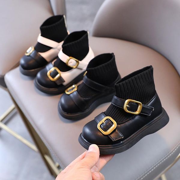boots 2021 winter girls' casual plus velvet ankle korean style knitted socks princess leather shoes children, Black;grey
boots 2021 winter girls' casual plus velvet ankle korean style knitted socks princess leather shoes children, Black;grey